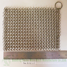 10mm Extra Large Chain Mail Scrubber für Gusseisen Pan
